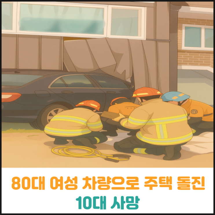  양평에서 80대 여성이 차량으로 주택 돌진, 10대 사망