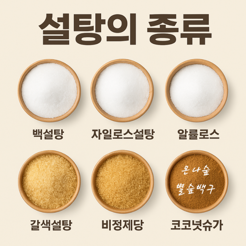 [건강한 설탕 선택법] 자일로스설탕부터 알룰로스까지! 설탕 종류와 사용법 완전정리