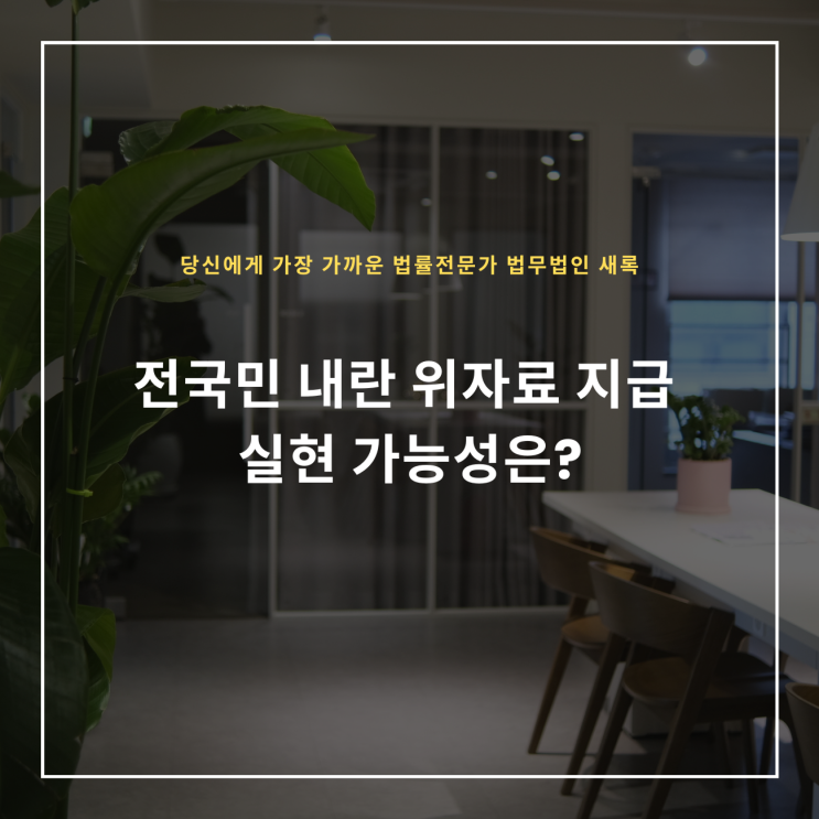  전국민 내란 위자료 지급 실현 가능성은?