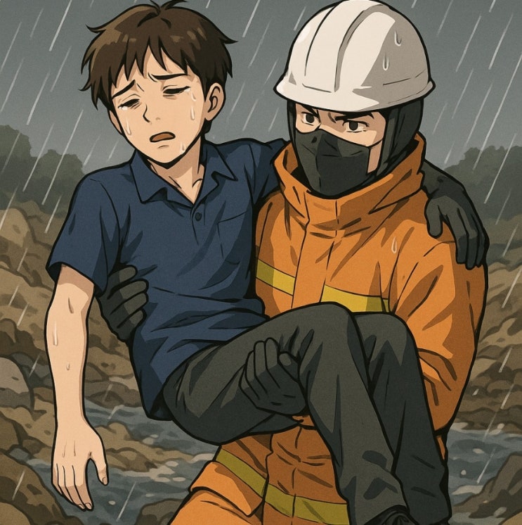 <b>가평</b> 산사태 <b>캠핑장</b> 일가족 참사! <b>실종</b>3명, 고교생 장남 생존