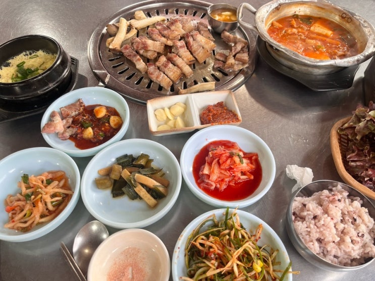  제주시청 흑돼지 도민 추천맛집 아궁이연탄집
