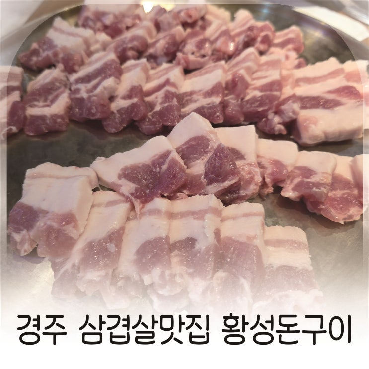  제대로 된 고기의 진수, 경주 맛집 추천, 황성동 고기집은 여기입니다