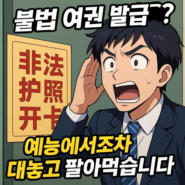 “<b>불법</b> 여권 발급?” 이제 예능에서조차 대놓고 팔아먹습니다