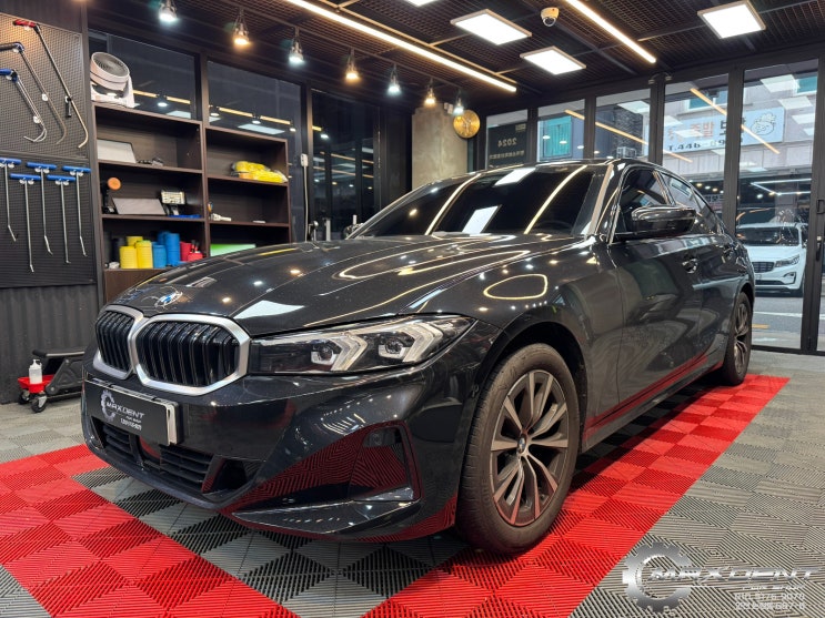  BMW 320i 보조석 측면 사고 – 자차보험 판금도색 복원 (연수구 BMW수리)