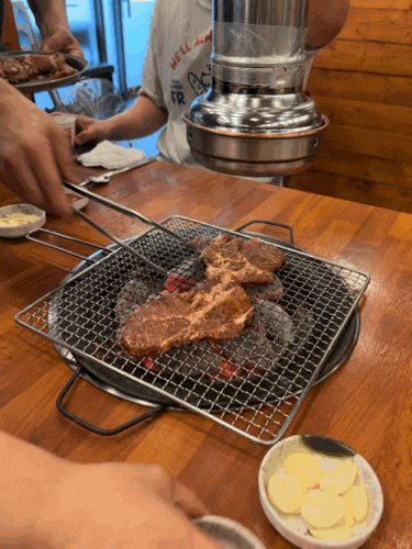  수원 오목천동 숯불돼지갈비 맛집 '장풍참숯화로갈비' | 단체회식가능. 룸 있는 식당