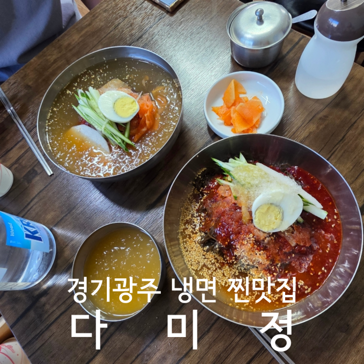  경기광주 초월읍 냉면 맛집 현지인 추천 다미정 후기