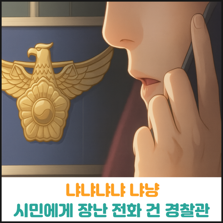  냐냐냐냐 냐냥, 시민에게 장난전화 건 경찰관