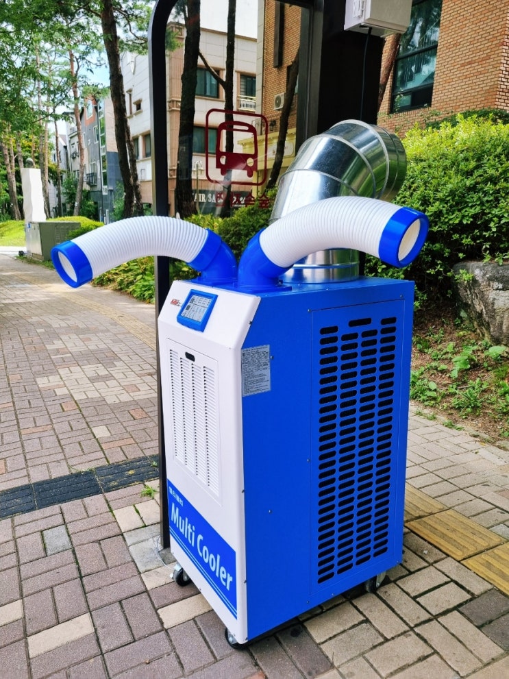  폭염도 걱정 없는 화성시 버스정류장! 이동식 에어컨으로 쾌적하게