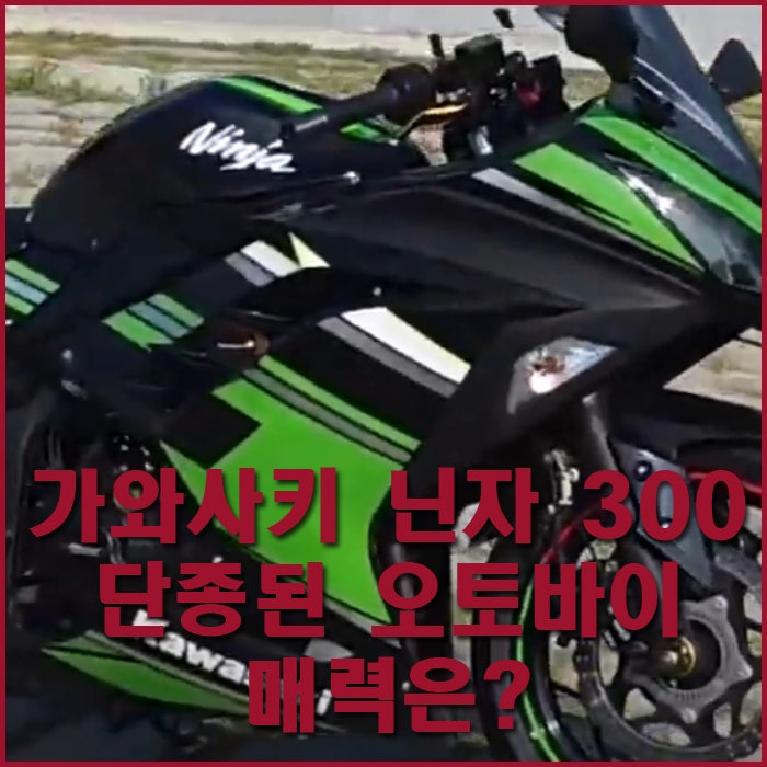 단종된 오토바이 가와사키 닌자300 지금은 어떠할까?
