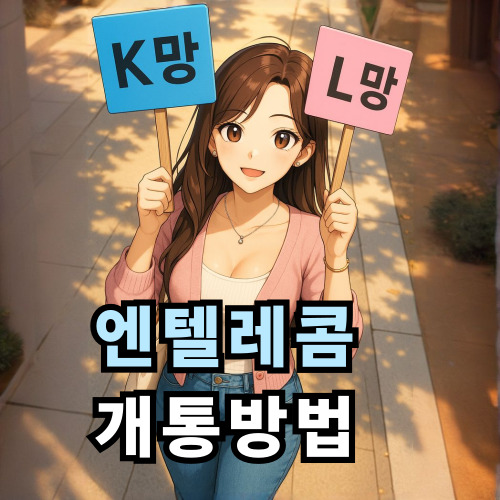  엔텔레콤 K망 L망 396요금제 개통 방법