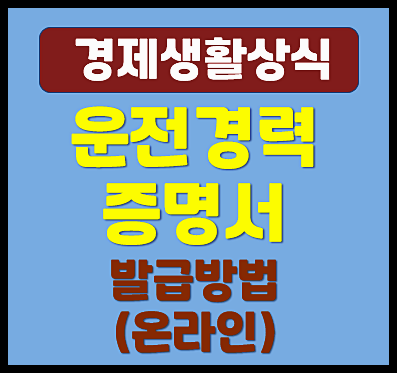  운전면허경력증명서 발급방법 (온라인 정부24, PDF 저장방법)