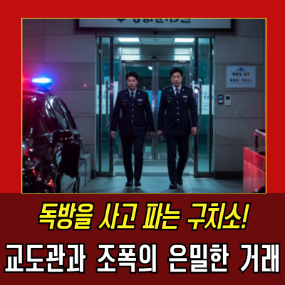  서울구치소 독방거래, 교도관과 조폭 브로커의 은밀한 거래 적발