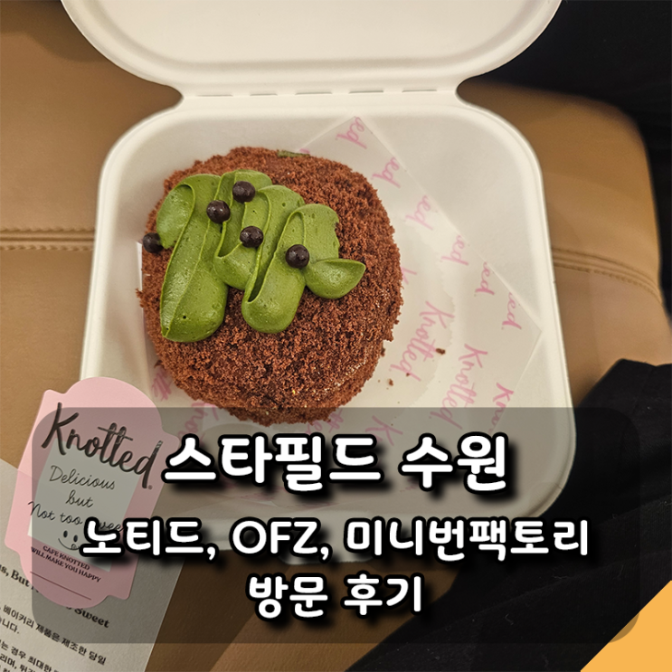  스타필드 수원 노티드, OFZ, 미니번팩토리 방문후기