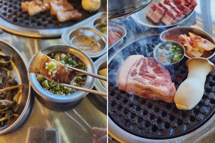  옥천리수변식육식당, 창녕유채꽃 풍경 속 최고의 흑돼지