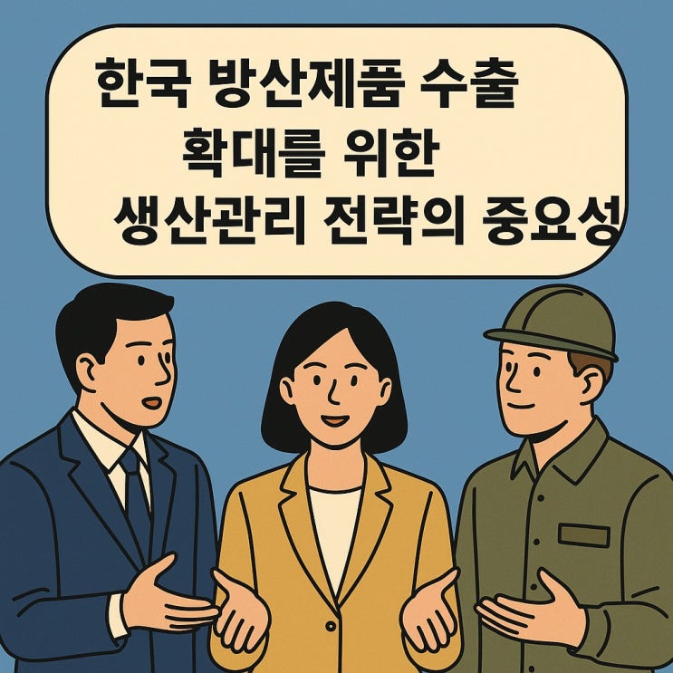  한국 방산제품 수출 확대를 위한 생산관리 전략의 중요성
