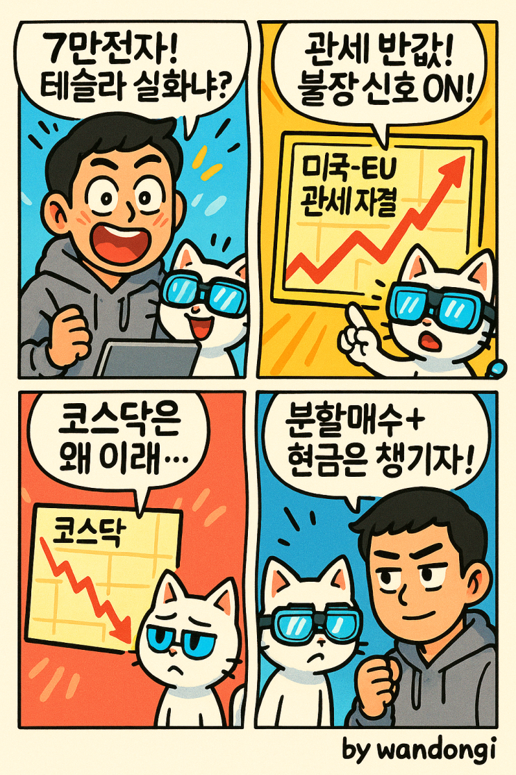   [WD경제소식] 2025.07.28 미국증시·코스피 요약 + 오늘의 테마주 완전정복!