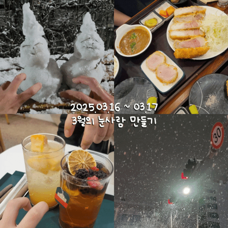 3월일상 5 :: 귀여운 눈사람 보고 가세요