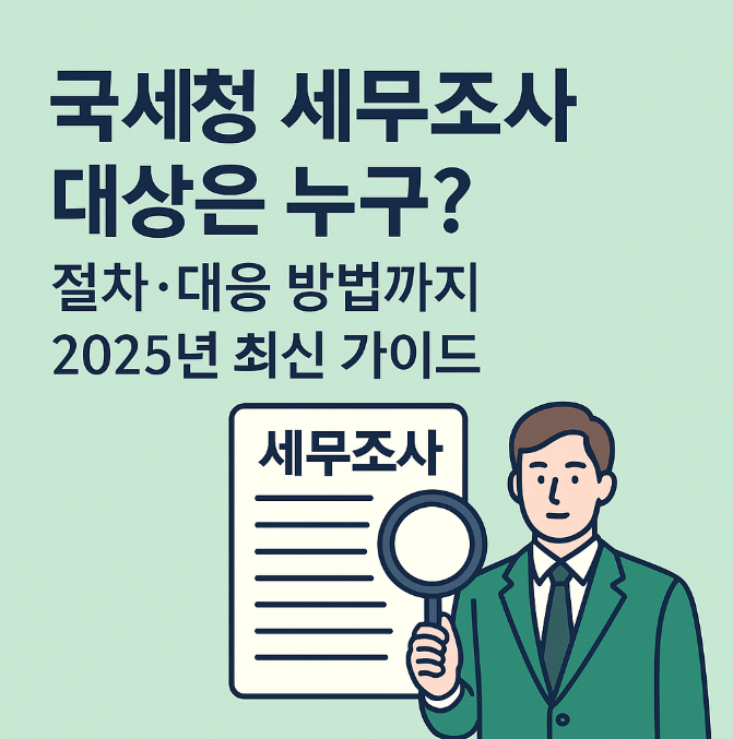 국세청 세무조사 대상은 누구? | 절차 대응 방법까지 2025년 최신 가이드