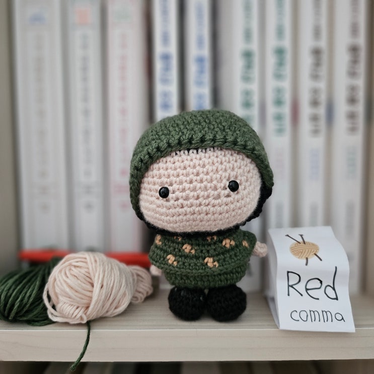  레드콤마 군인인형(코바늘 인형만들기 DIY)