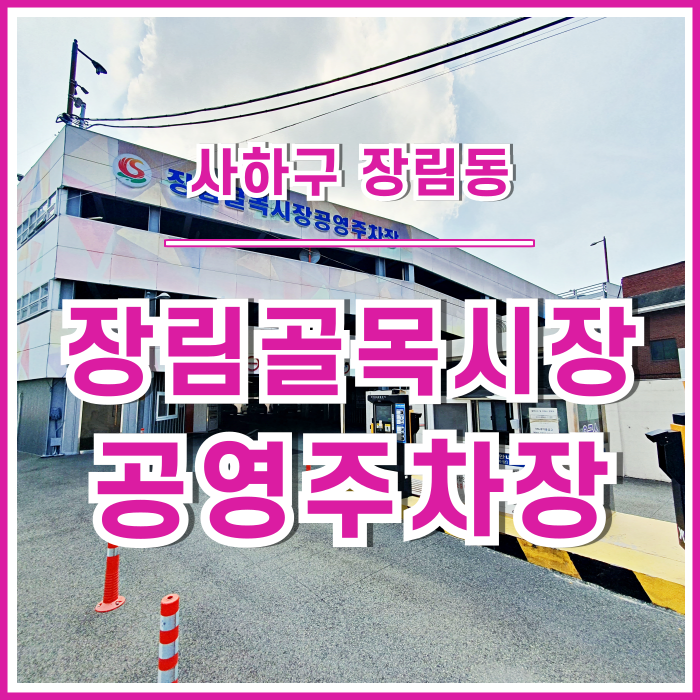  [장림동] 장림골목시장공영주차장 다녀온 후기 : 실제이용후기 및 이용안내