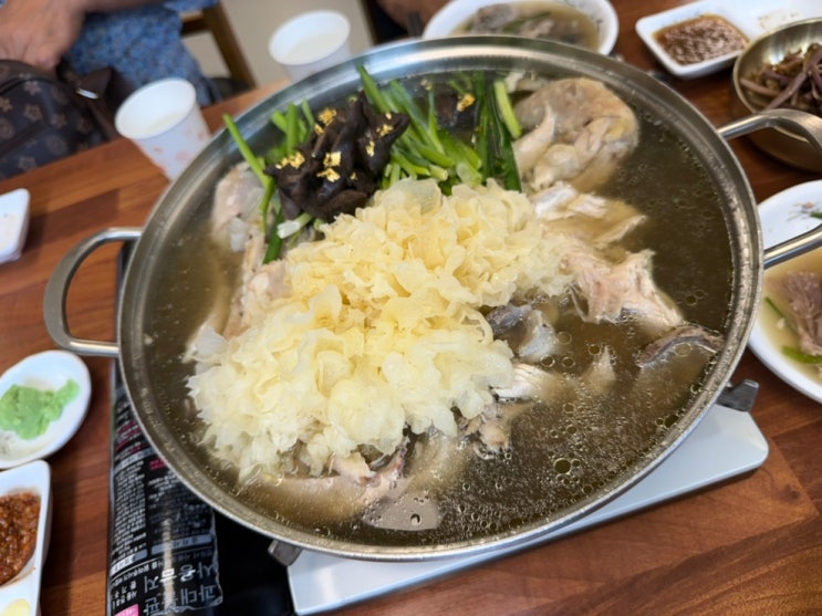  아이와 함께 가족모임 백숙 맛집 팔공산 봉명참숯가든