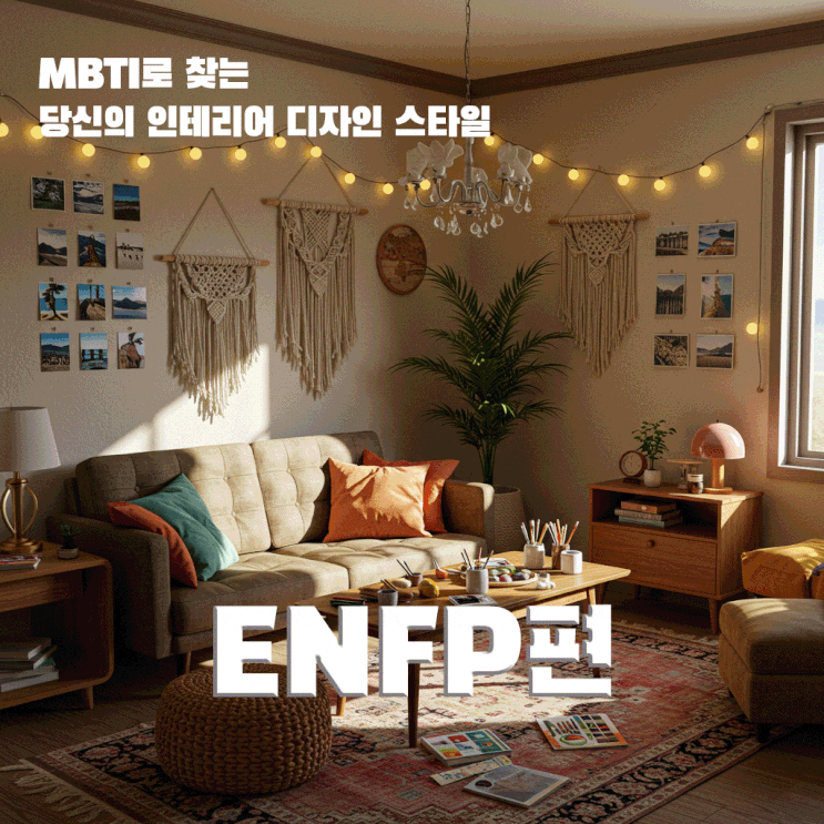  MBTI로 찾는 당신의 인테리어 디자인 스타일, [ ENFP 편 ]
