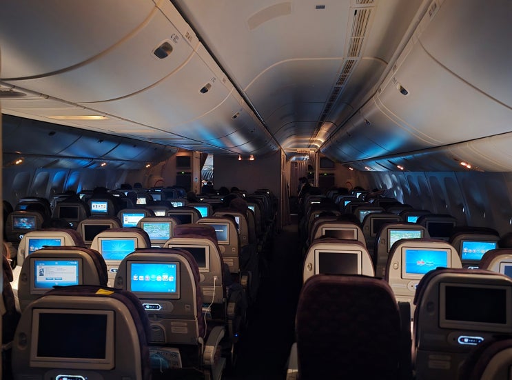  대한항공 B777-300 독일 프랑크푸르트 좌석 항공권 기내식 탑승후기