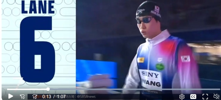 황선우, <b>세계선수권 자유형</b> 200m 2위 결승행 한국 수영 4회... 