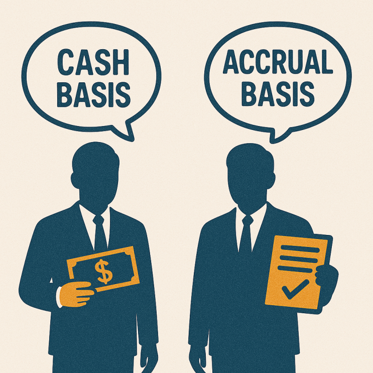  현금주의(cash basis) 발생주의(accrual basis) 뜻 차이 개념 특징 장점 정리