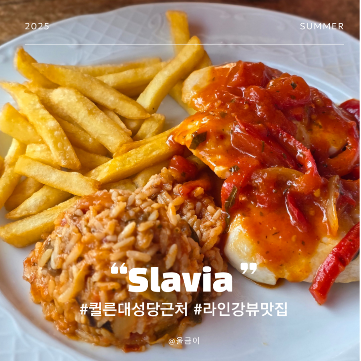  독일 쾰른 성당 라인강 근처 쾰른 맥주와 크로아티아식당 Slavia