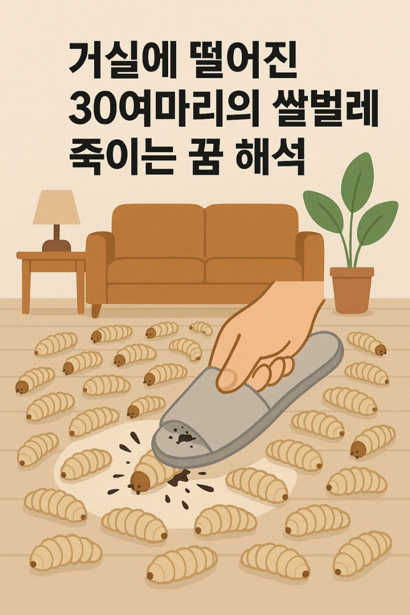 꿈에서 쌀벌레를 죽였다! 챗지피티에게 물어본 벌레꿈 해몽 일기