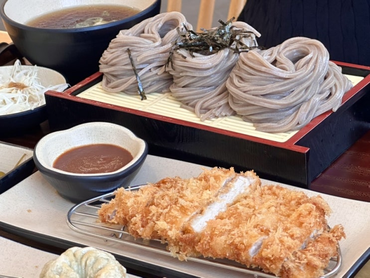  용인 소바랑 동백점, 아이랑 가는 가성비 소바 돈까스 맛집 내돈내산 후기