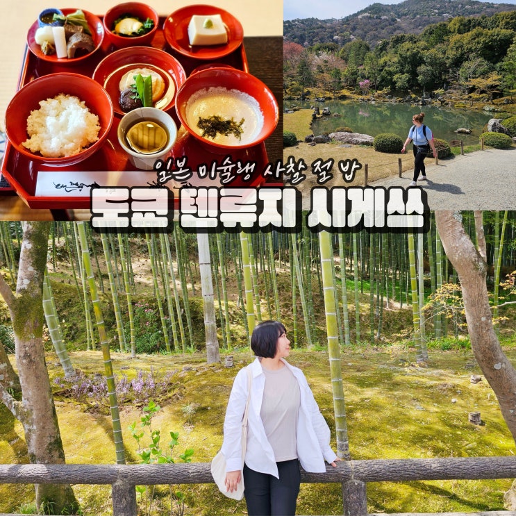  일본 교토 당일 여행 텐류지 시게쓰 미슐랭 절 밥