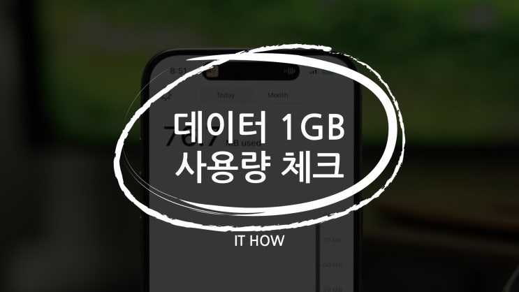  데이터 1기가 어느 정도 쓸까, 유튜브 등 확인해 봄!
