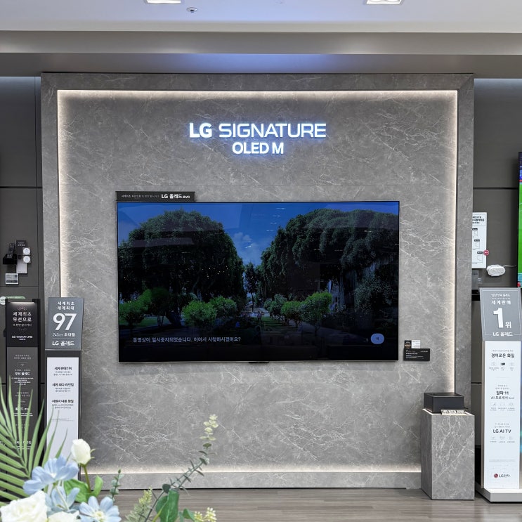 LG 올레드TV LG전자 베스트샵 더현대 서울점 가전구독 혜택&진열상품 가격