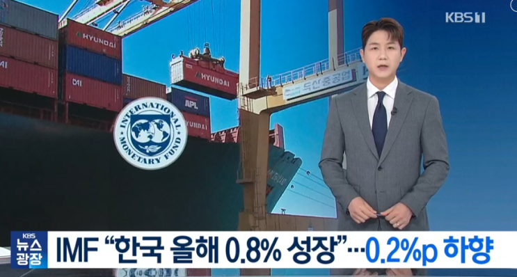   IMF, 한국 경제 성장률 0.8%로 또 하향세계는 상승, 한국만 역주행…왜 이런가?
