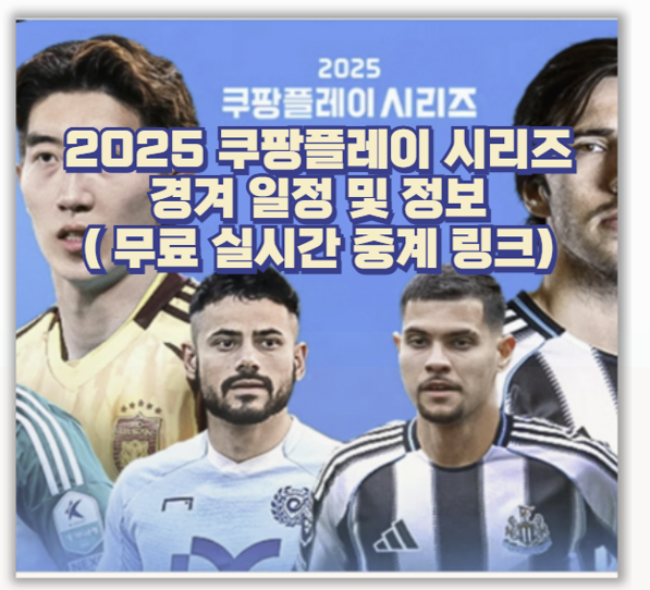  토트넘·뉴캐슬 내한 2025 쿠팡플레이 시리즈 일정 및 무료 실시간 중계 링크 팁까지