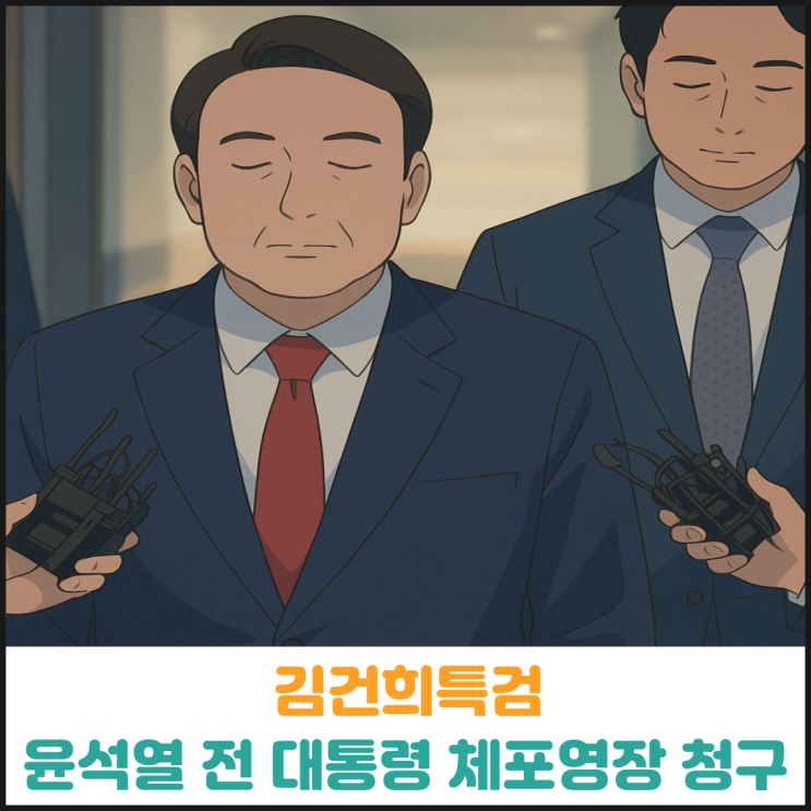  김건희특검, 윤석열 전 대통령 체포영장 청구