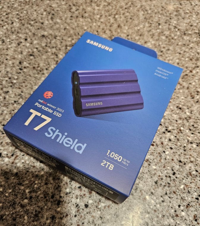  SAMSUNG T7 SHEILD 2TB 개봉기 방수 방진 SSD 추천
