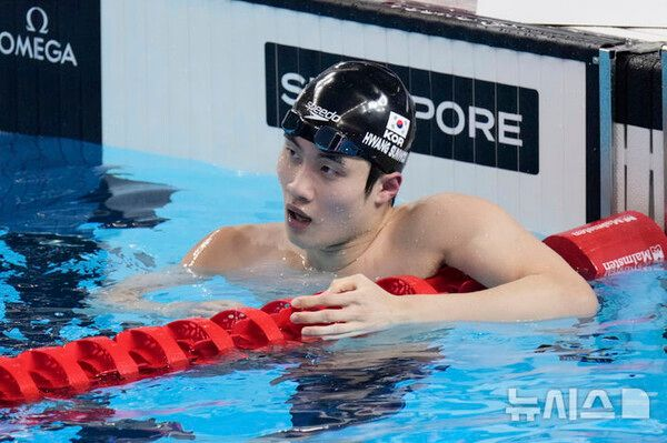 황선우, 자유형 100m 준결승 13위로 결승행 좌절…또 메달 불발