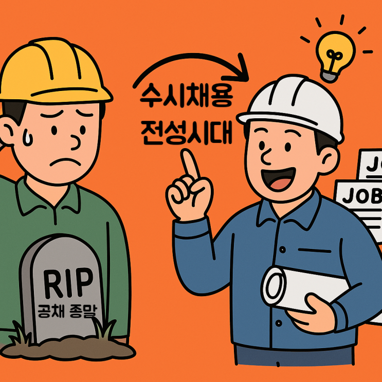 ️건설사 공채? 이젠 추억일쎄… 수시·상시채용으로 살아남기!