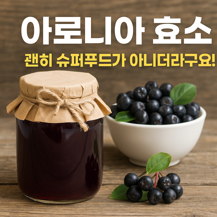  아로니아 효소 효능 먹는법 수확시기 총정리 2025