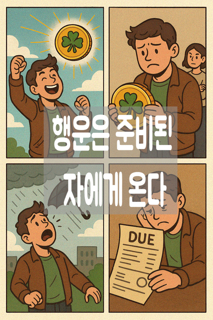  행운은 준비된 자에게 온다.