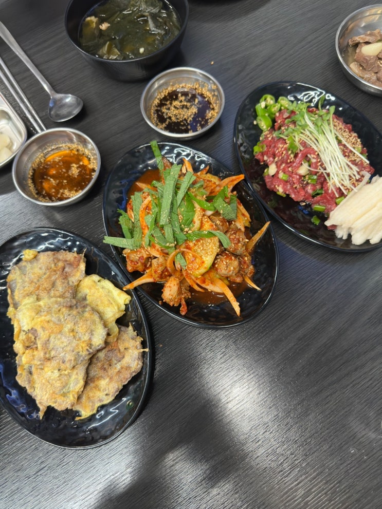 대구 육회가 맛있는 뭉티기가 육회한날