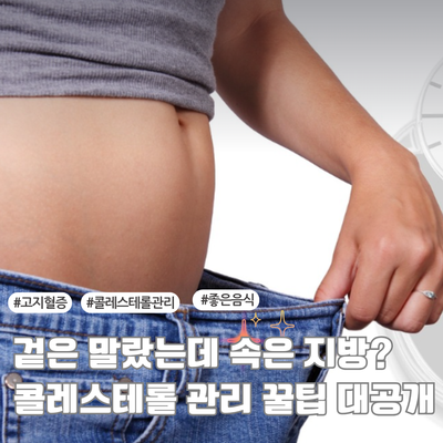  말랐는데 고지혈증? 콜레스테롤 관리법과 좋은 음식까지