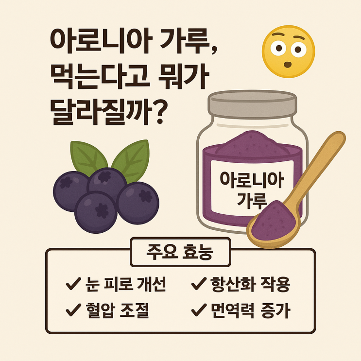  아로니아 가루 분말 복용법 가격 2025 최신정보