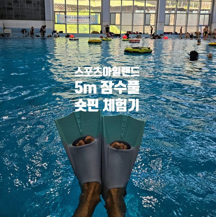  경기 수원 | 스포츠아일랜드 잠수풀 프리다이빙 및 아쿠아라인 비교 그리고 스노쿨링 숏핀 오리발 사용 후기