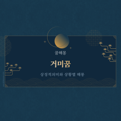  거미꿈을 꿨다면? 꼭 확인해야할 상황별 해몽