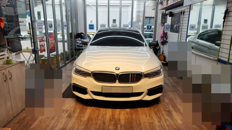  bmw 5시리즈 g30 순정 모니터 이용 애플 카플레이 안드로이드 오토 장착