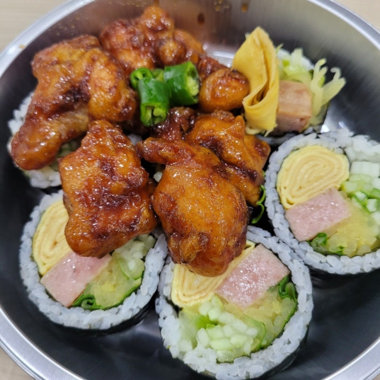  석촌역맛집:[오토김밥 석촌점]후기/ 닭강정, 김밥 맛나요!